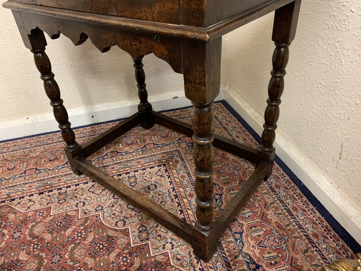Fantastic Quality Panelled Oak Side Table Circa 1910 - Now Sold - Image 18