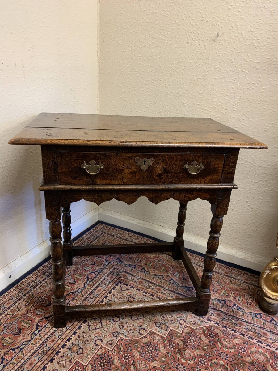 Fantastic Quality Panelled Oak Side Table Circa 1910 - Now Sold - Image 2