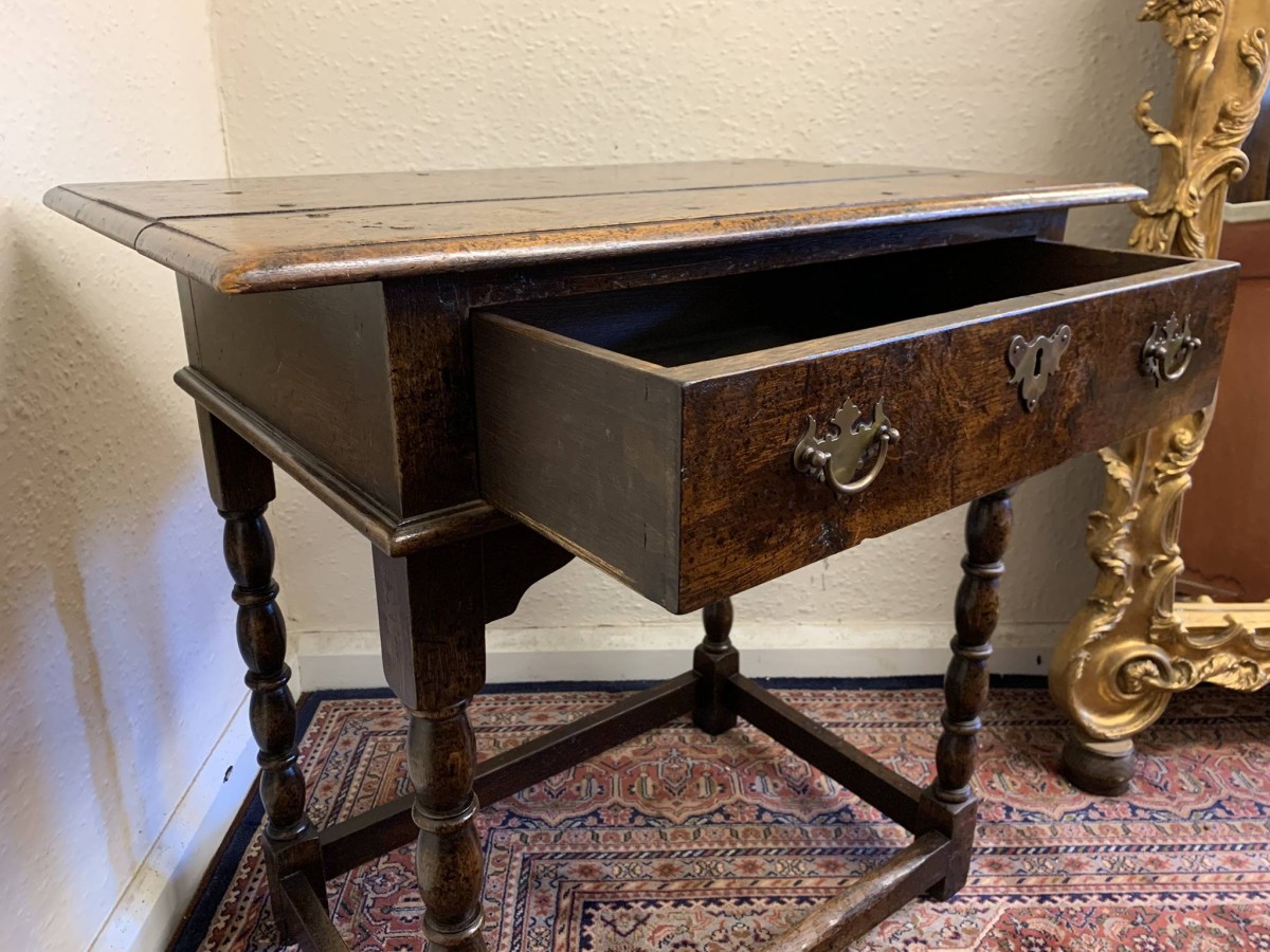 Fantastic Quality Panelled Oak Side Table Circa 1910 - Now Sold - Image 21