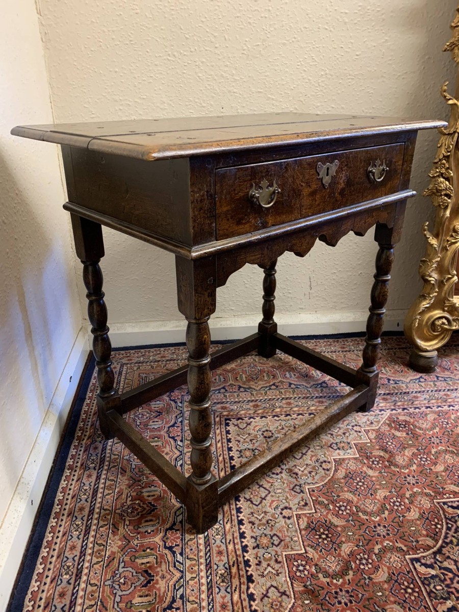 Fantastic Quality Panelled Oak Side Table Circa 1910 - Now Sold - Image 3