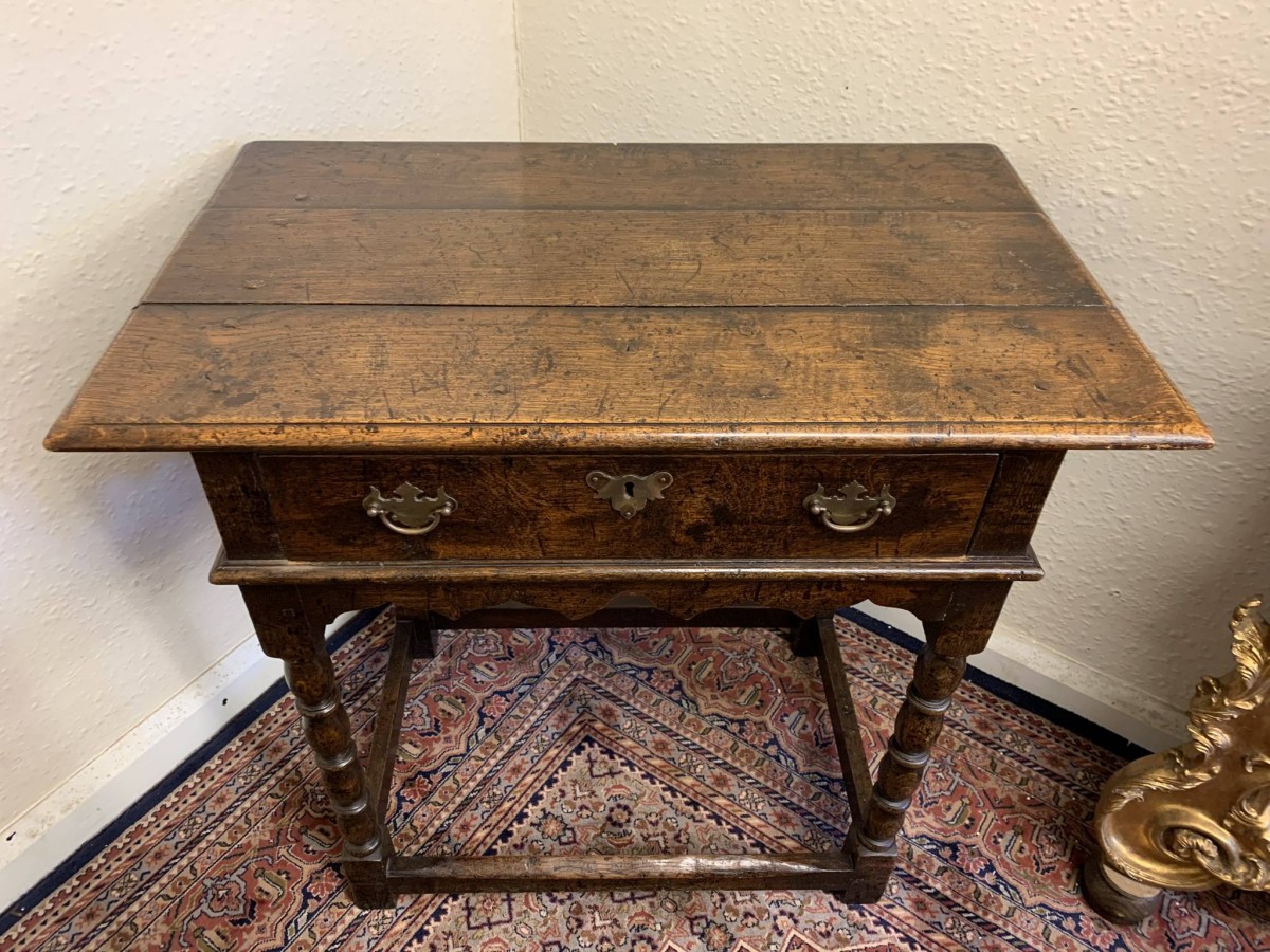 Fantastic Quality Panelled Oak Side Table Circa 1910 - Now Sold - Image 4