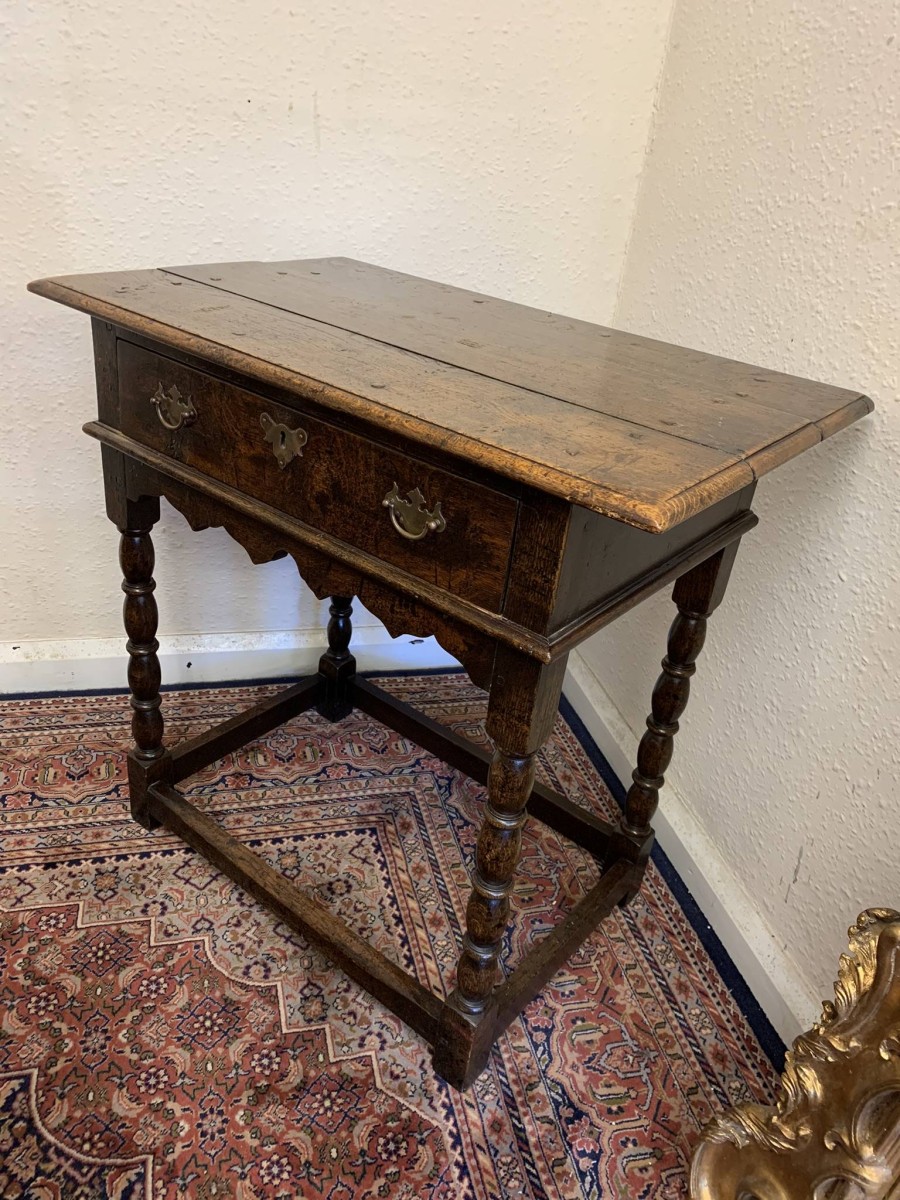 Fantastic Quality Panelled Oak Side Table Circa 1910 - Now Sold - Image 5