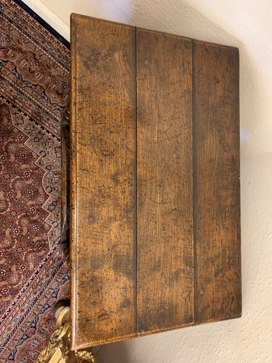 Fantastic Quality Panelled Oak Side Table Circa 1910 - Now Sold - Image 6