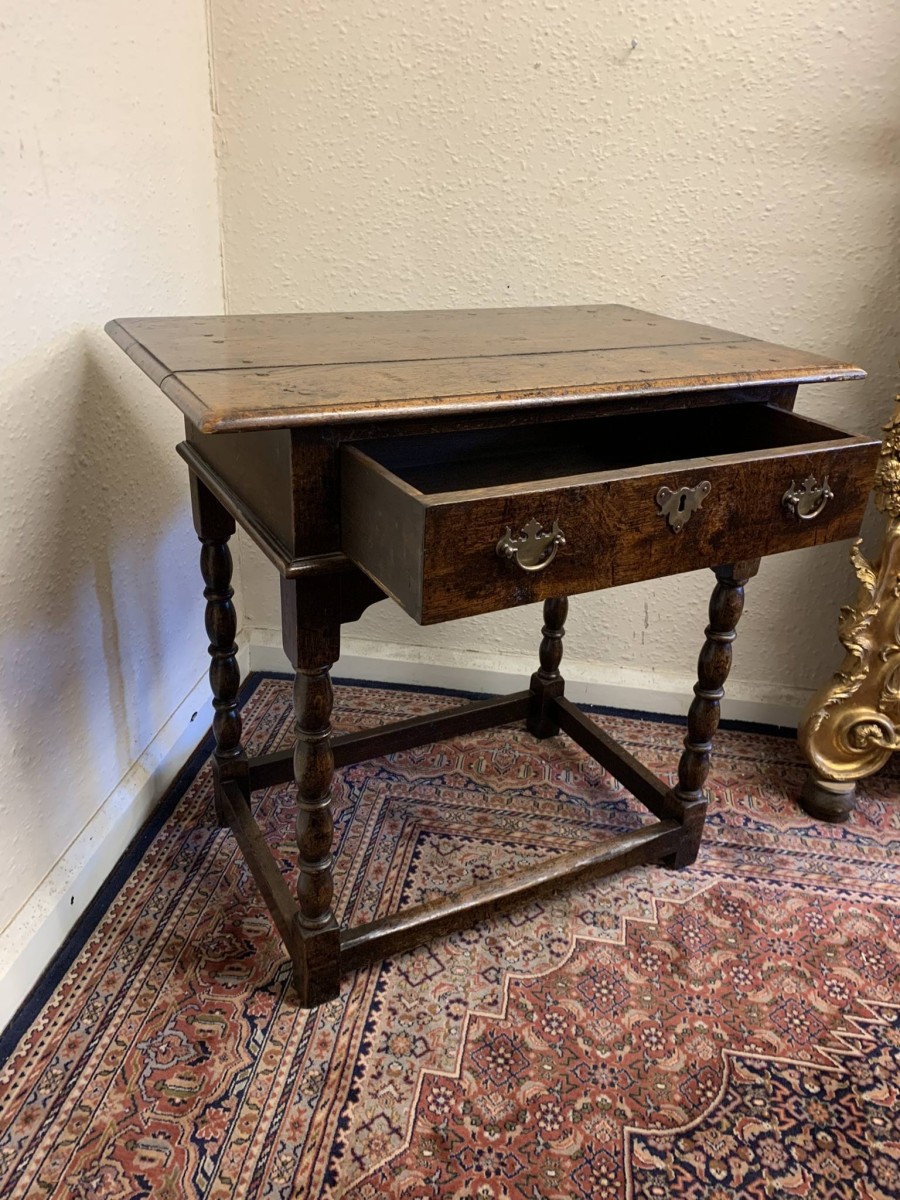 Fantastic Quality Panelled Oak Side Table Circa 1910 - Now Sold - Image 8