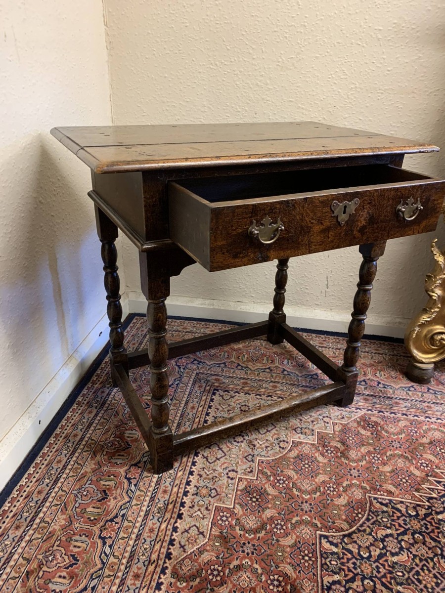 Fantastic Quality Panelled Oak Side Table Circa 1910 - Now Sold - Image 9