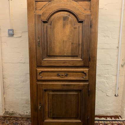 Fantastic French Country Panelled Oak Cupboard/lardercupboard/linen Cupboard - Now Sold