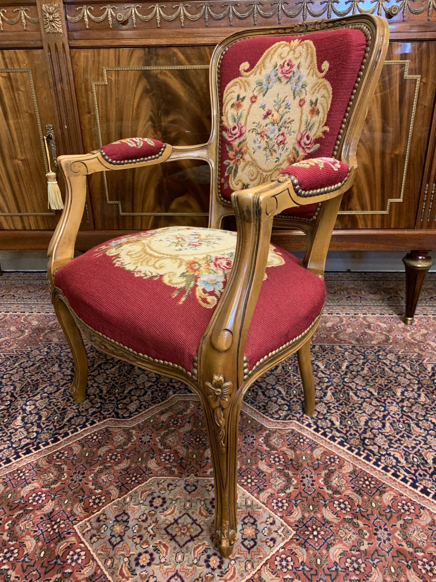 Fabulous French Needlepoint Armchair - Now Sold