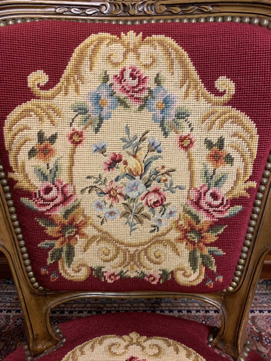 Fabulous French Needlepoint Armchair - Now Sold - Image 5