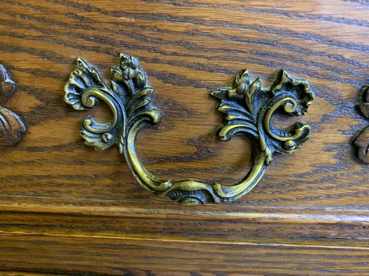 Fantastic Quality Antique French Carved Oak Secretaire/bookcase/desk Circa 1920 - Now Sold - Image 27