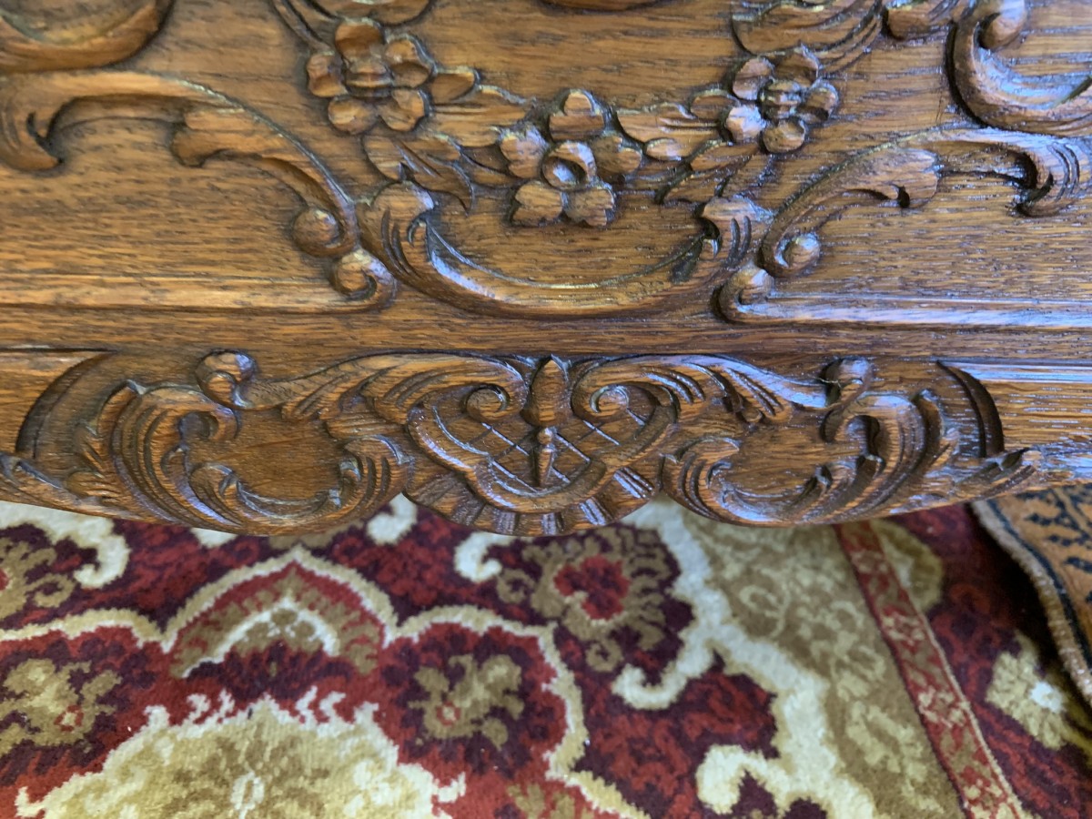 Fantastic Quality Antique French Carved Oak Secretaire/bookcase/desk Circa 1920 - Now Sold - Image 28