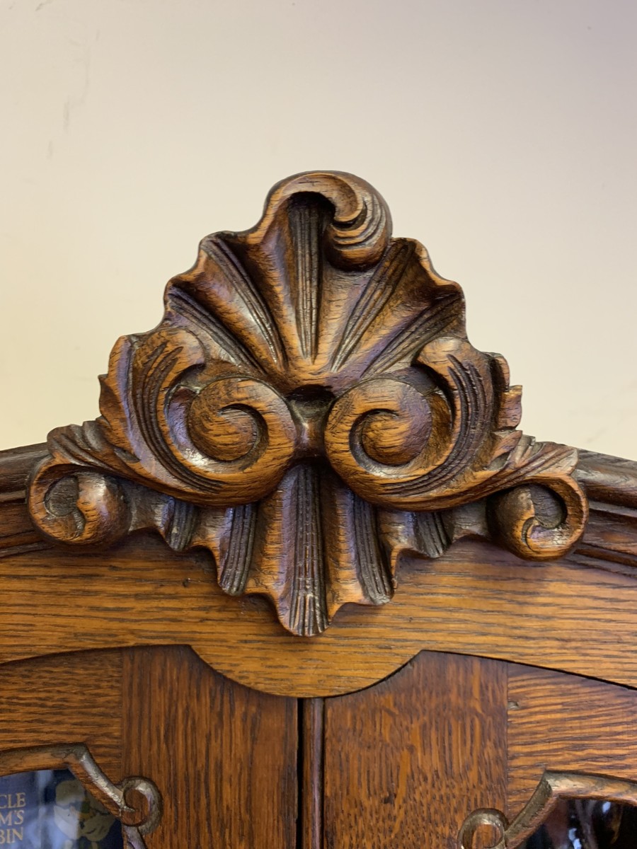 Fantastic Quality Antique French Carved Oak Secretaire/bookcase/desk Circa 1920 - Now Sold - Image 6