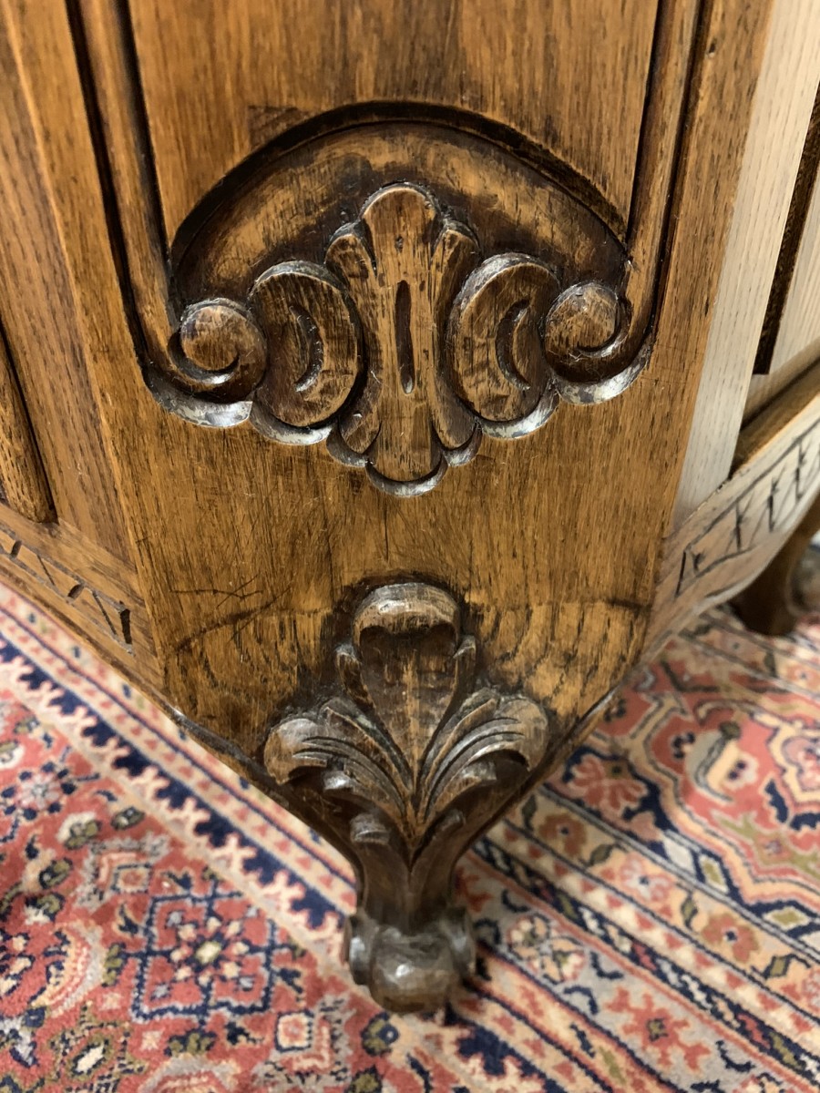 Outstanding Quality French Carve Oak Glazed Dresser/cabinet/cupboard Circa 1930 - Now Sold - Image 12