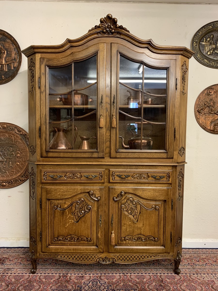 Outstanding Quality French Carve Oak Glazed Dresser/cabinet/cupboard Circa 1930 - Now Sold - Image 14