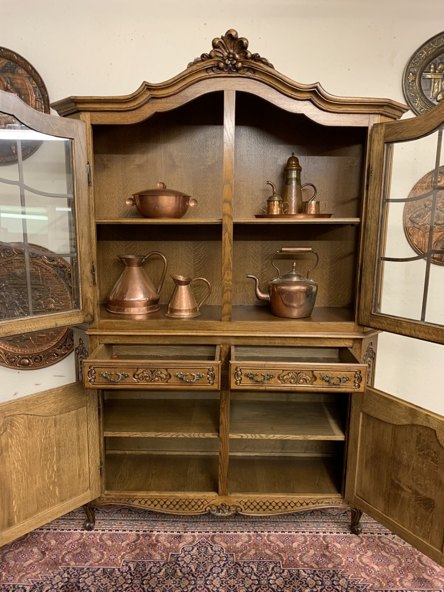 Outstanding Quality French Carve Oak Glazed Dresser/cabinet/cupboard Circa 1930 - Now Sold - Image 21
