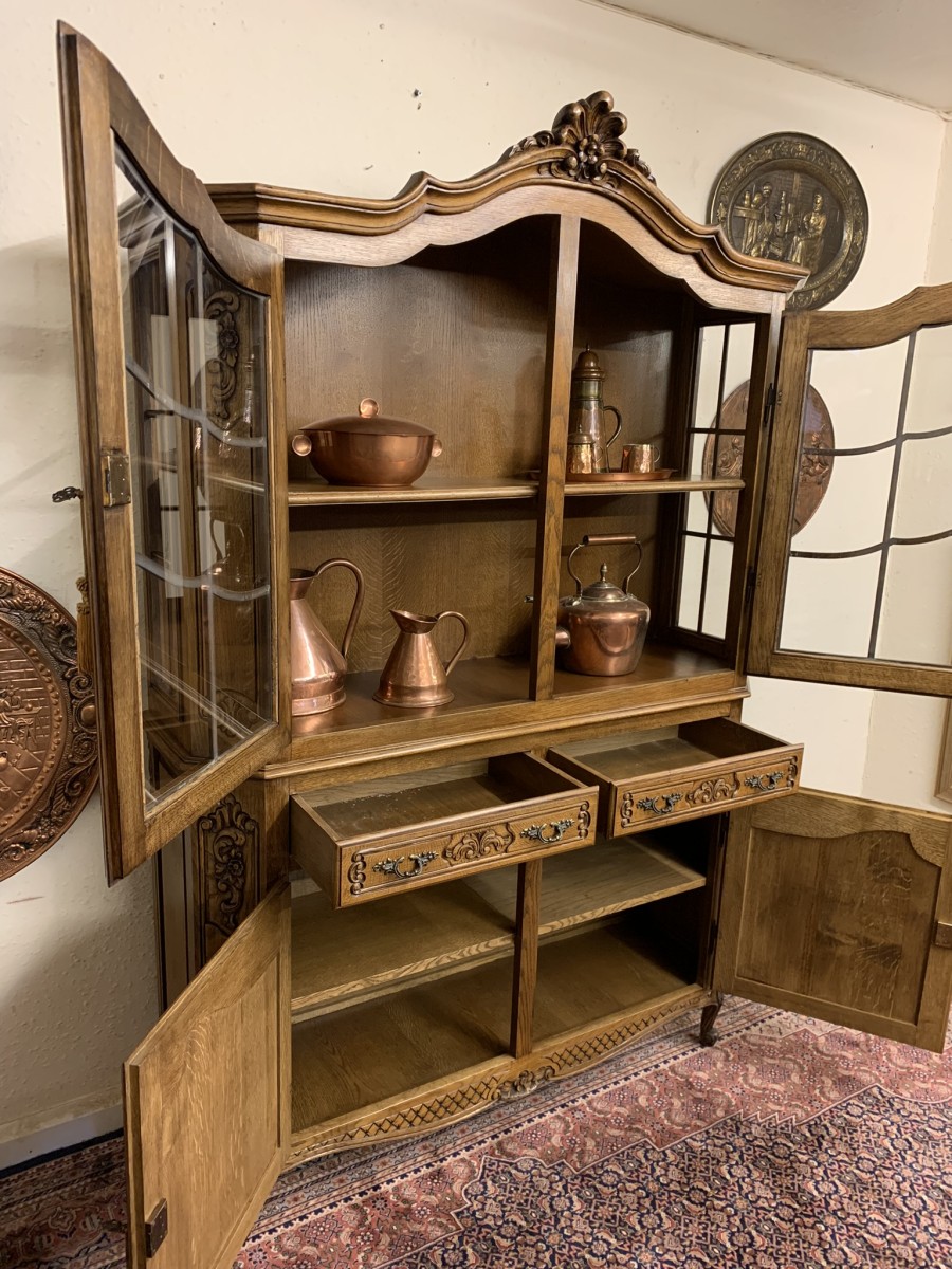 Outstanding Quality French Carve Oak Glazed Dresser/cabinet/cupboard Circa 1930 - Now Sold - Image 22
