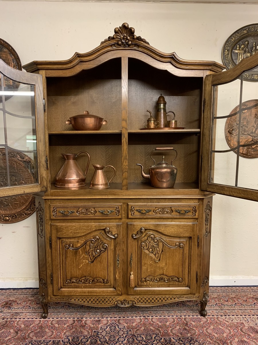 Outstanding Quality French Carve Oak Glazed Dresser/cabinet/cupboard Circa 1930 - Now Sold - Image 23