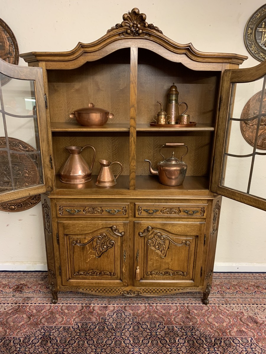 Outstanding Quality French Carve Oak Glazed Dresser/cabinet/cupboard Circa 1930 - Now Sold - Image 24