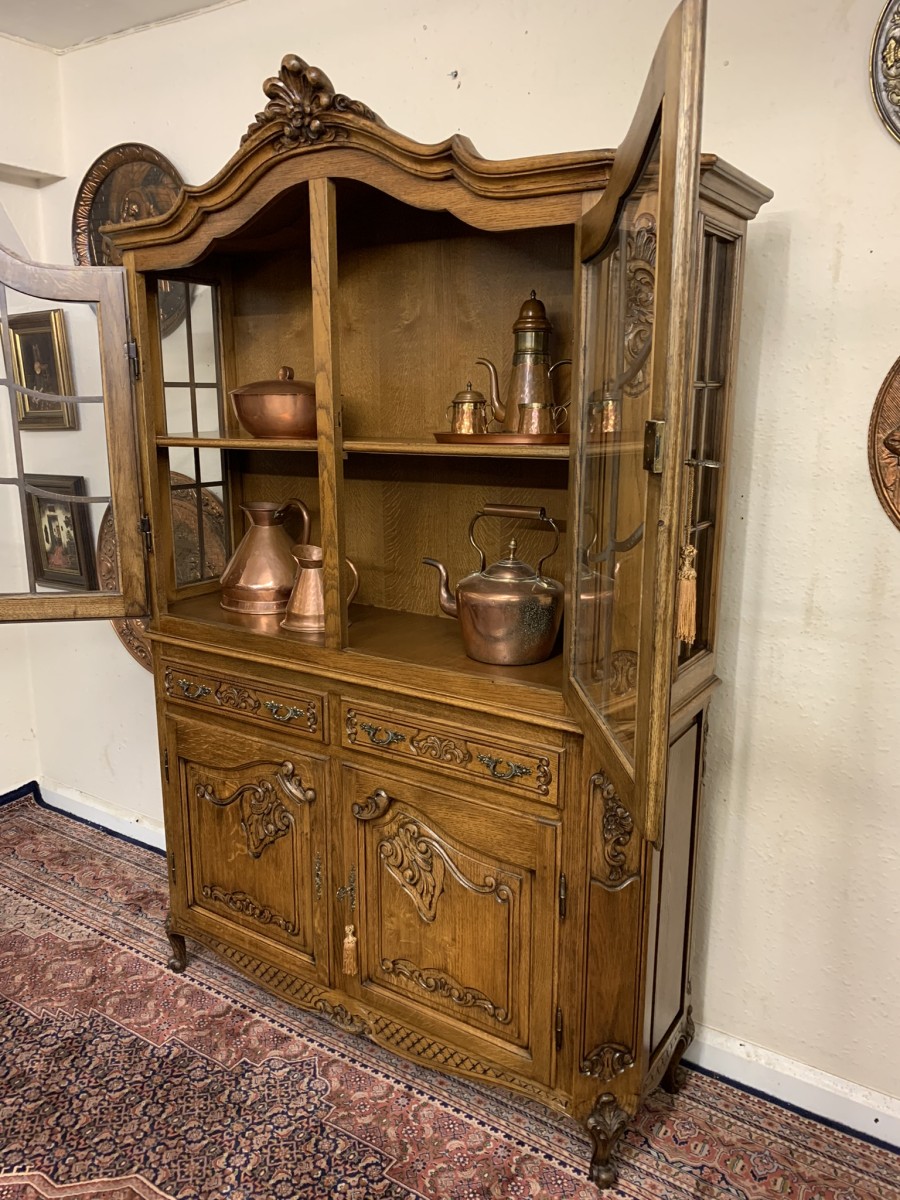 Outstanding Quality French Carve Oak Glazed Dresser/cabinet/cupboard Circa 1930 - Now Sold - Image 25