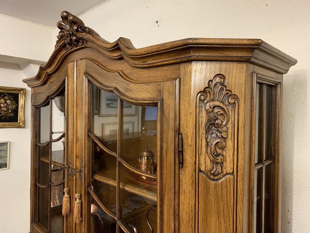 Outstanding Quality French Carve Oak Glazed Dresser/cabinet/cupboard Circa 1930 - Now Sold - Image 7