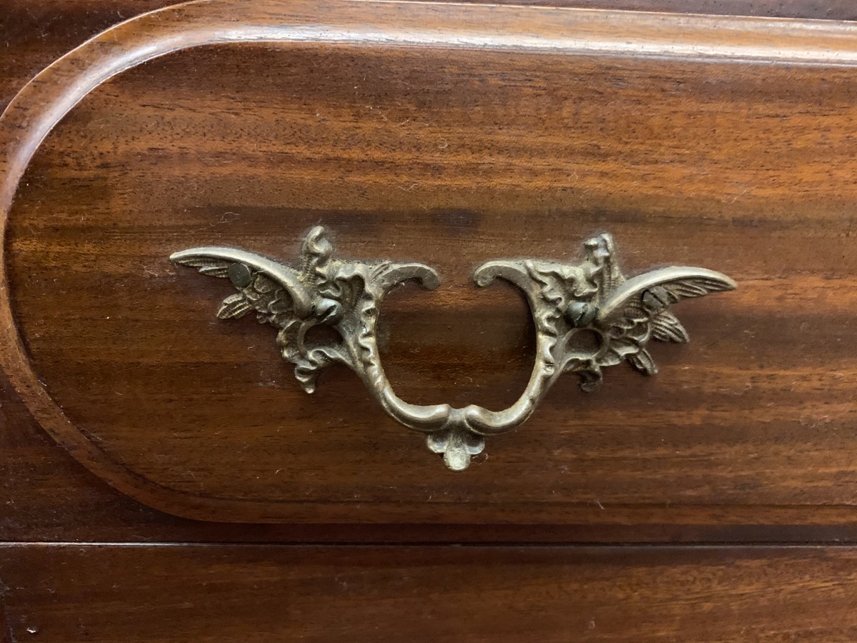 Antique French Carved Mahogany Double Mirrored Door Armoire/wardrobe Circa 1890 - Now Sold - Image 16