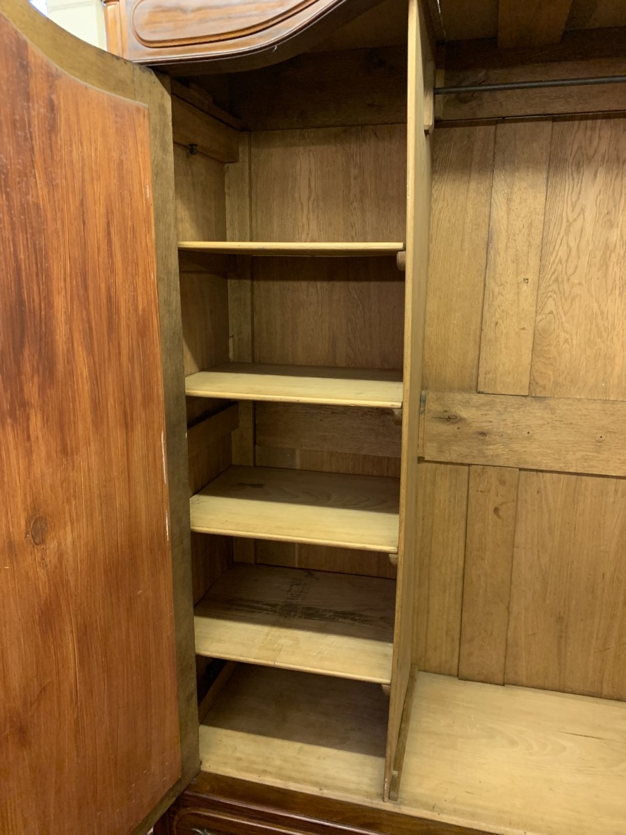 Antique French Carved Mahogany Double Mirrored Door Armoire/wardrobe Circa 1890 - Now Sold - Image 19