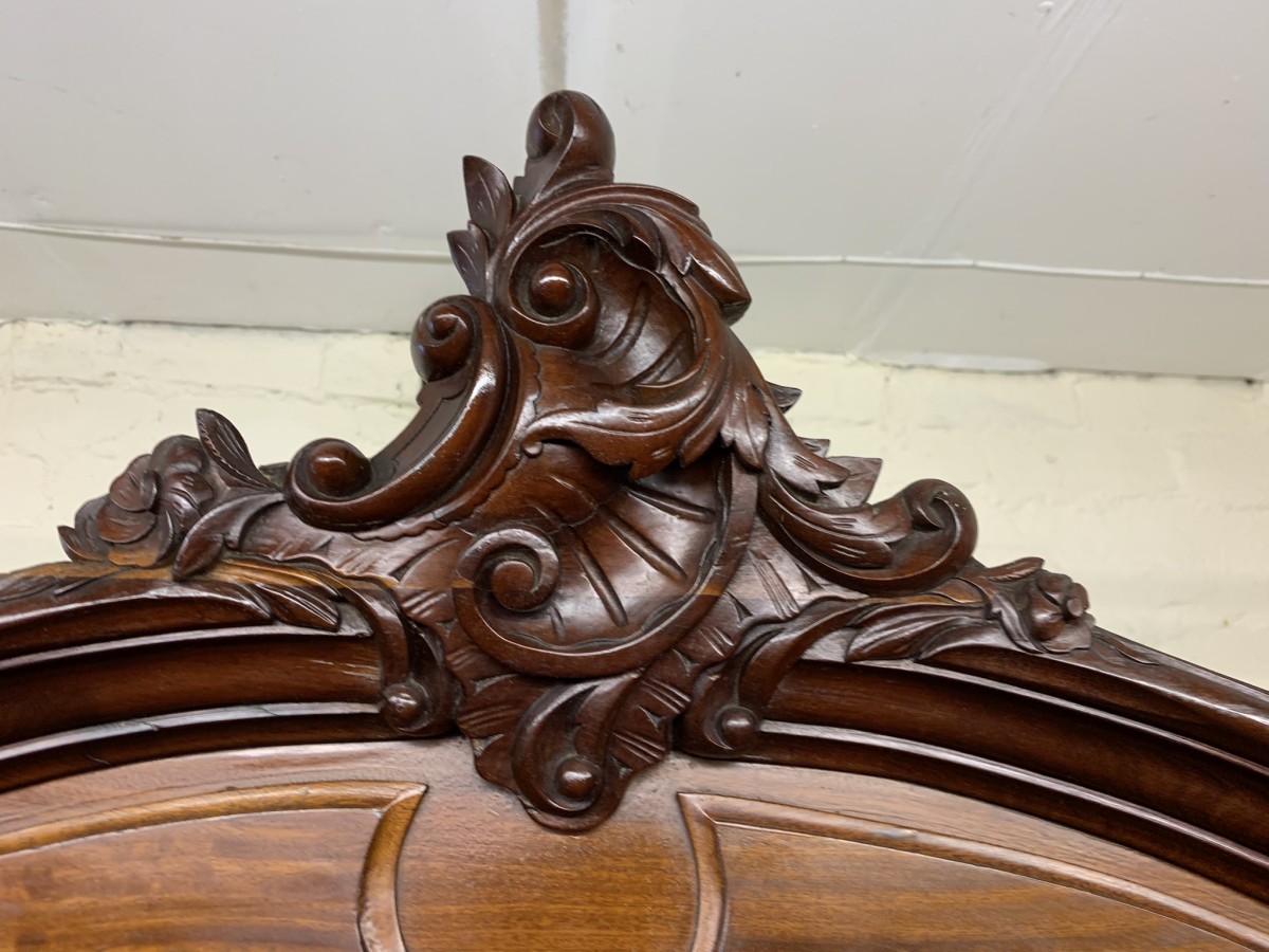 Antique French Carved Mahogany Double Mirrored Door Armoire/wardrobe Circa 1890 - Now Sold - Image 4