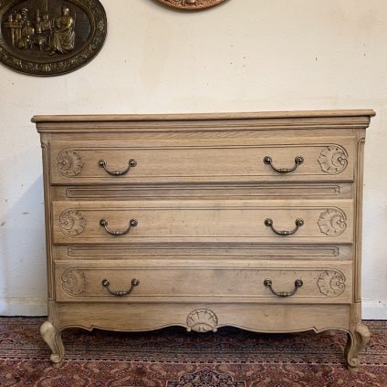 Impressive Antique French Carved Oak Raw Wood Commode/chest Circa 1890 - Now Sold