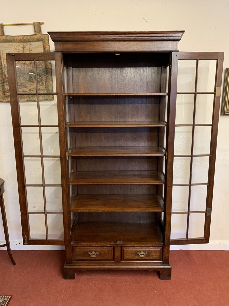 Outstanding Quality Oak Titchmarsh & Goodwin Bookcase/dispaly Cabinet (d) - Now Sold - Image 18