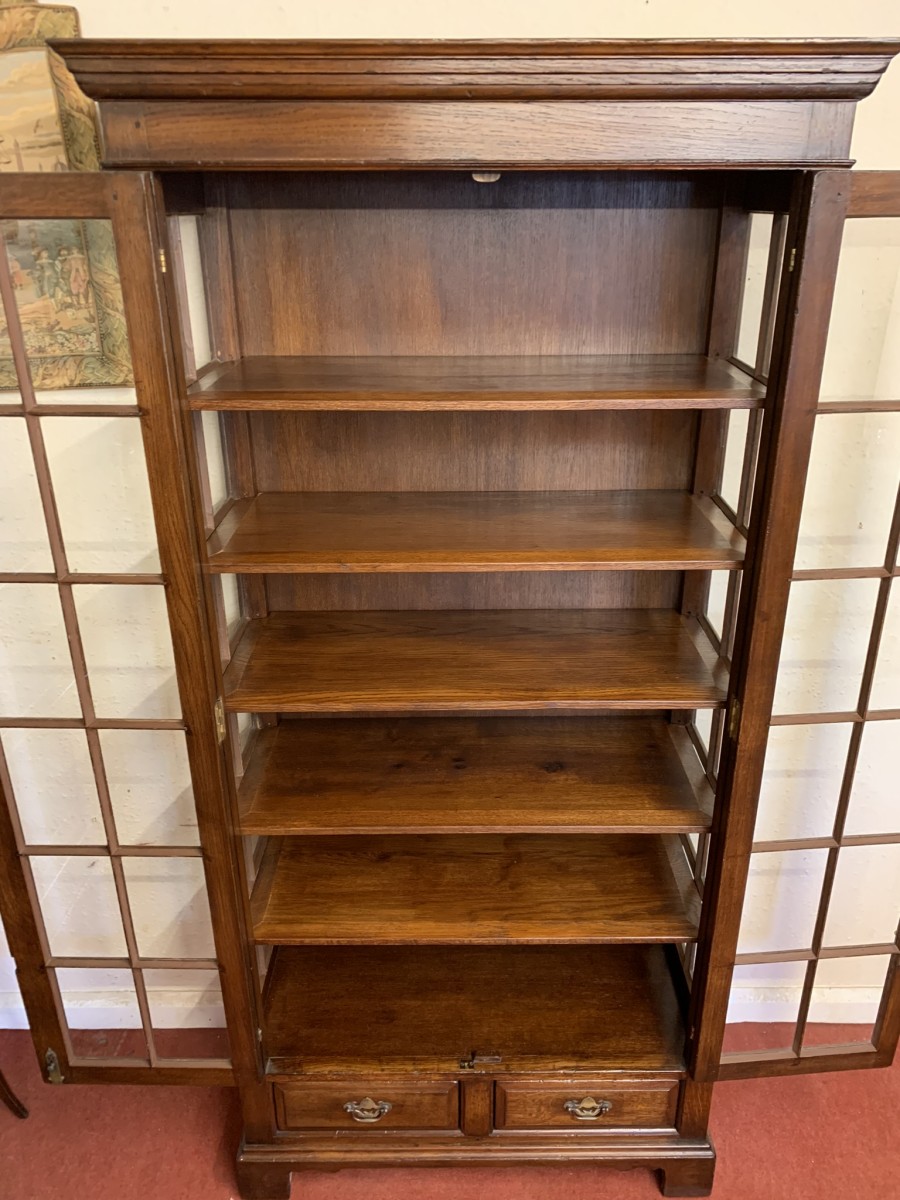 Outstanding Quality Oak Titchmarsh & Goodwin Bookcase/dispaly Cabinet (d) - Now Sold - Image 19
