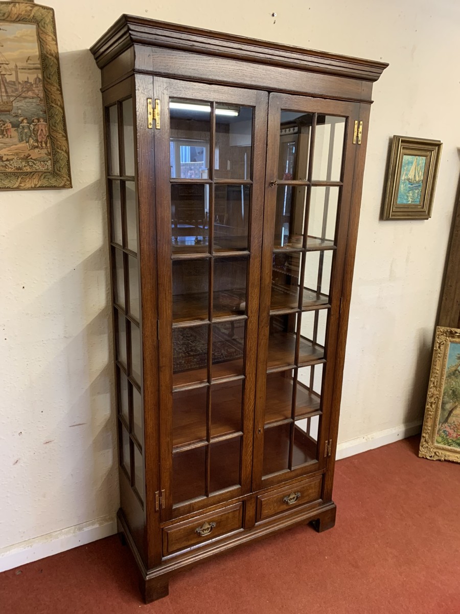 Outstanding Quality Oak Titchmarsh & Goodwin Bookcase/dispaly Cabinet (d) - Now Sold - Image 24