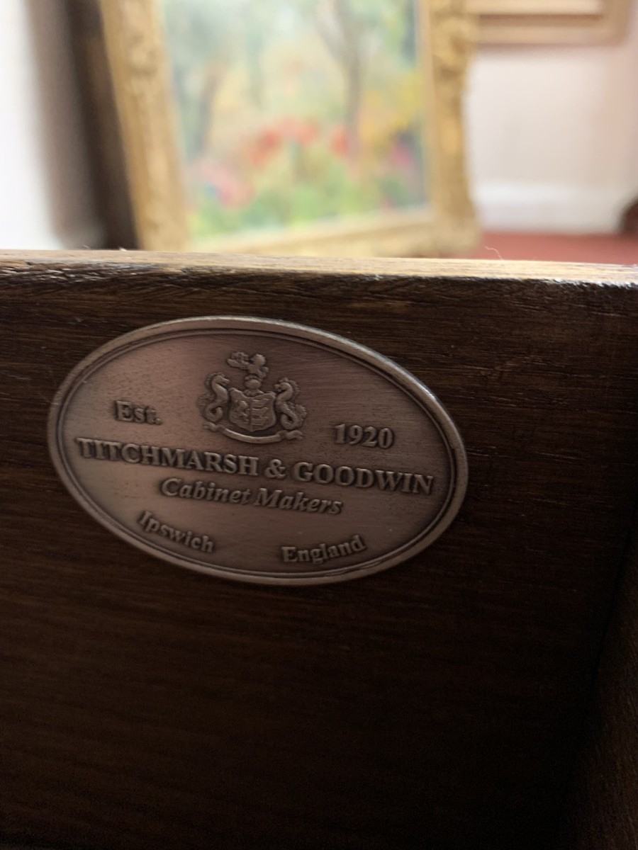 Outstanding Quality Oak Titchmarsh & Goodwin Bookcase/dispaly Cabinet (d) - Now Sold - Image 26