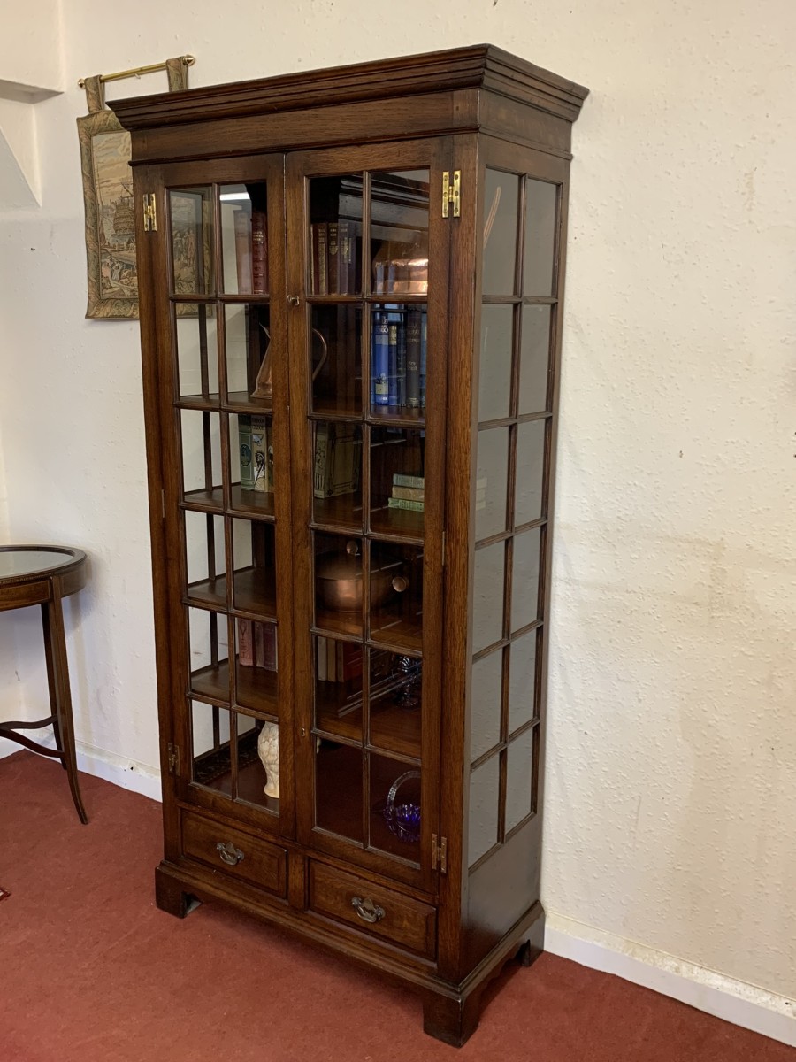 Outstanding Quality Oak Titchmarsh & Goodwin Bookcase/dispaly Cabinet (d) - Now Sold - Image 3