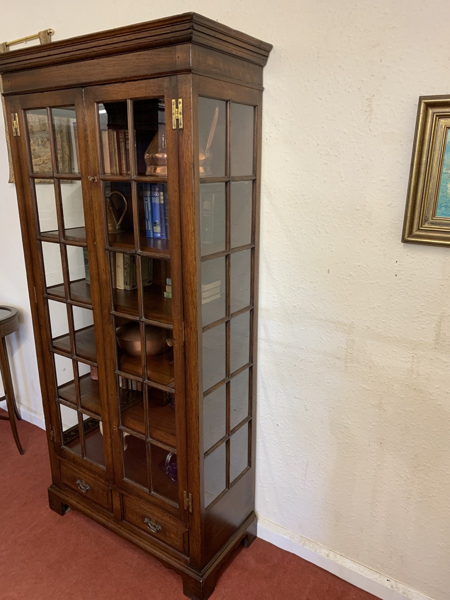 Outstanding Quality Oak Titchmarsh & Goodwin Bookcase/dispaly Cabinet (d) - Now Sold - Image 5
