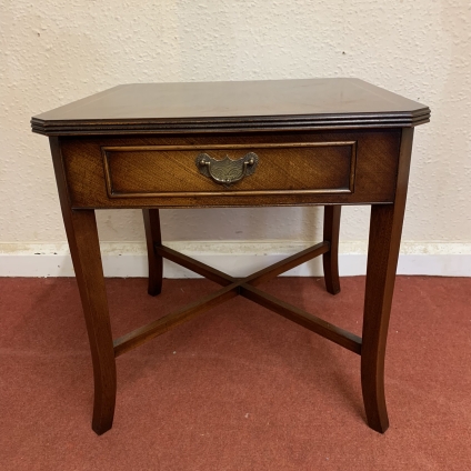 Fantastic Quality Inlaid Mahogany Single Drawer Side Table - Now Sold