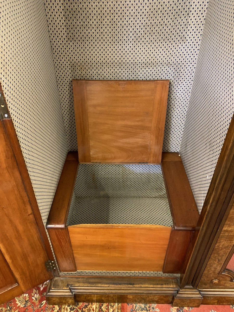 Stunning Burr Walnut Victorian Mirror Door Wardrobe - Now Sold - Image 21