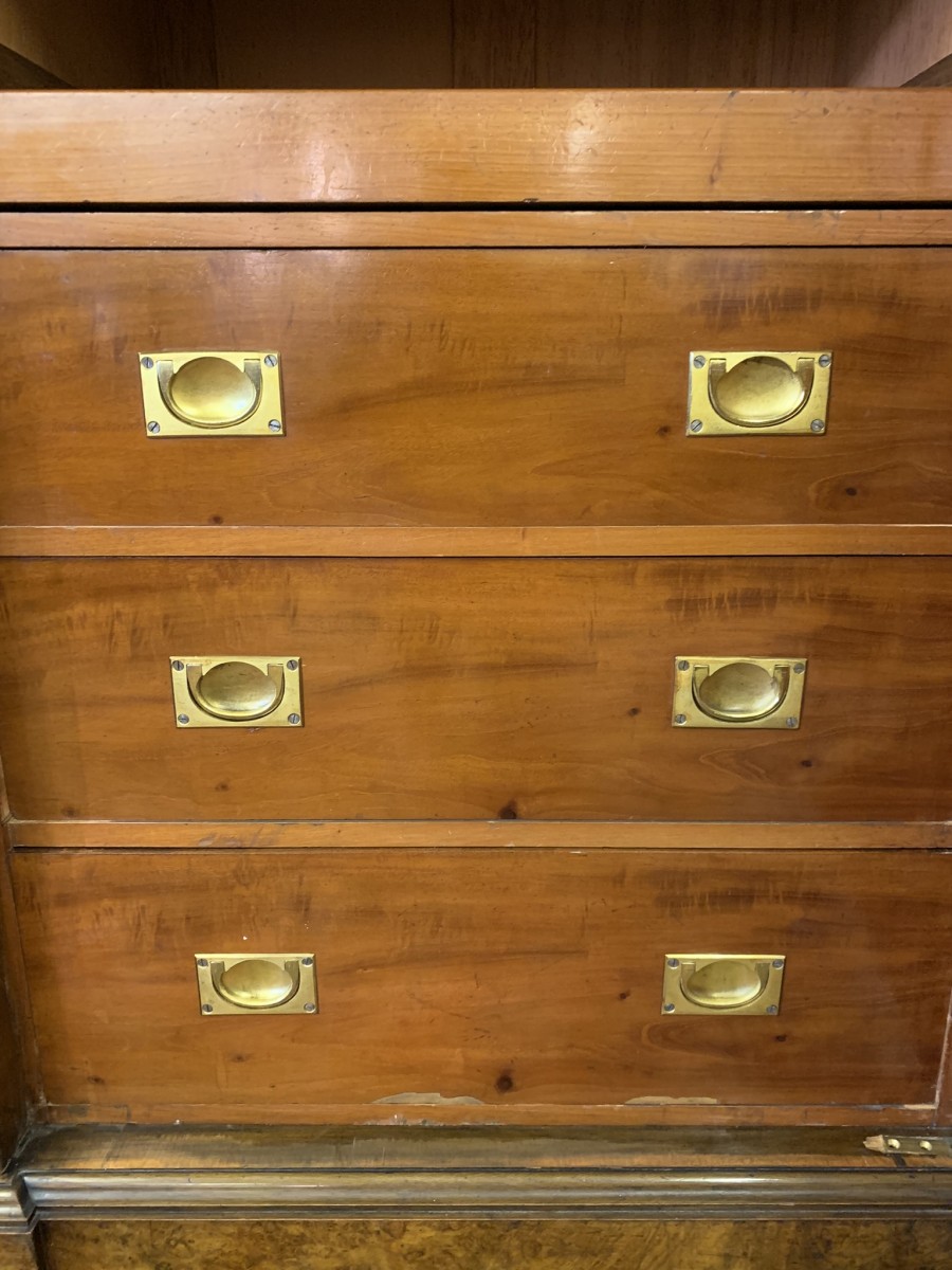 Stunning Burr Walnut Victorian Mirror Door Wardrobe - Now Sold - Image 23