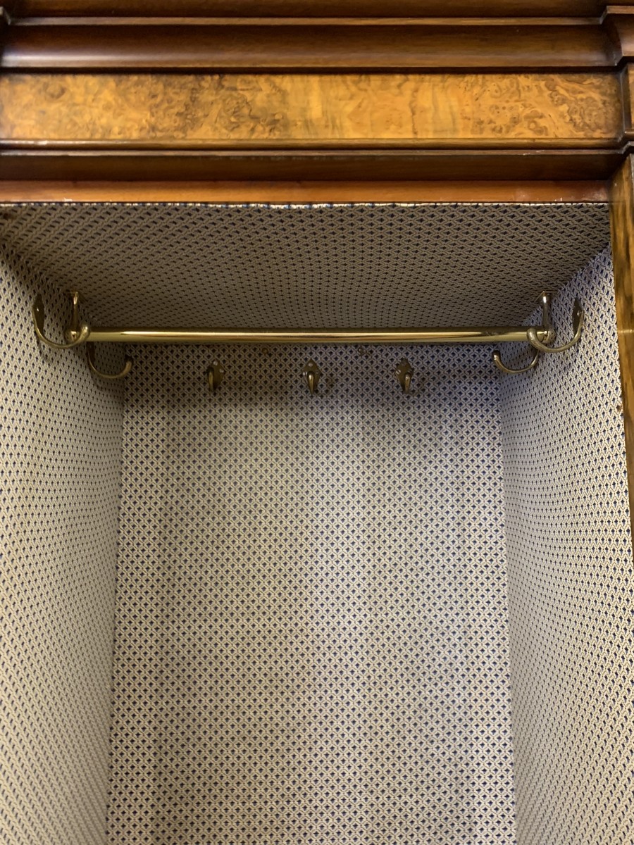 Stunning Burr Walnut Victorian Mirror Door Wardrobe - Now Sold - Image 28