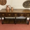 Fantastic Quality Antique Carved Country Oak Dresser Base/sideboard Circa 1900 - Image 2