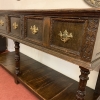 Fantastic Quality Antique Carved Country Oak Dresser Base/sideboard Circa 1900 - Image 21