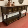 Fantastic Quality Antique Carved Country Oak Dresser Base/sideboard Circa 1900 - Image 3