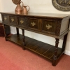 Fantastic Quality Antique Carved Country Oak Dresser Base/sideboard Circa 1900 - Image 5