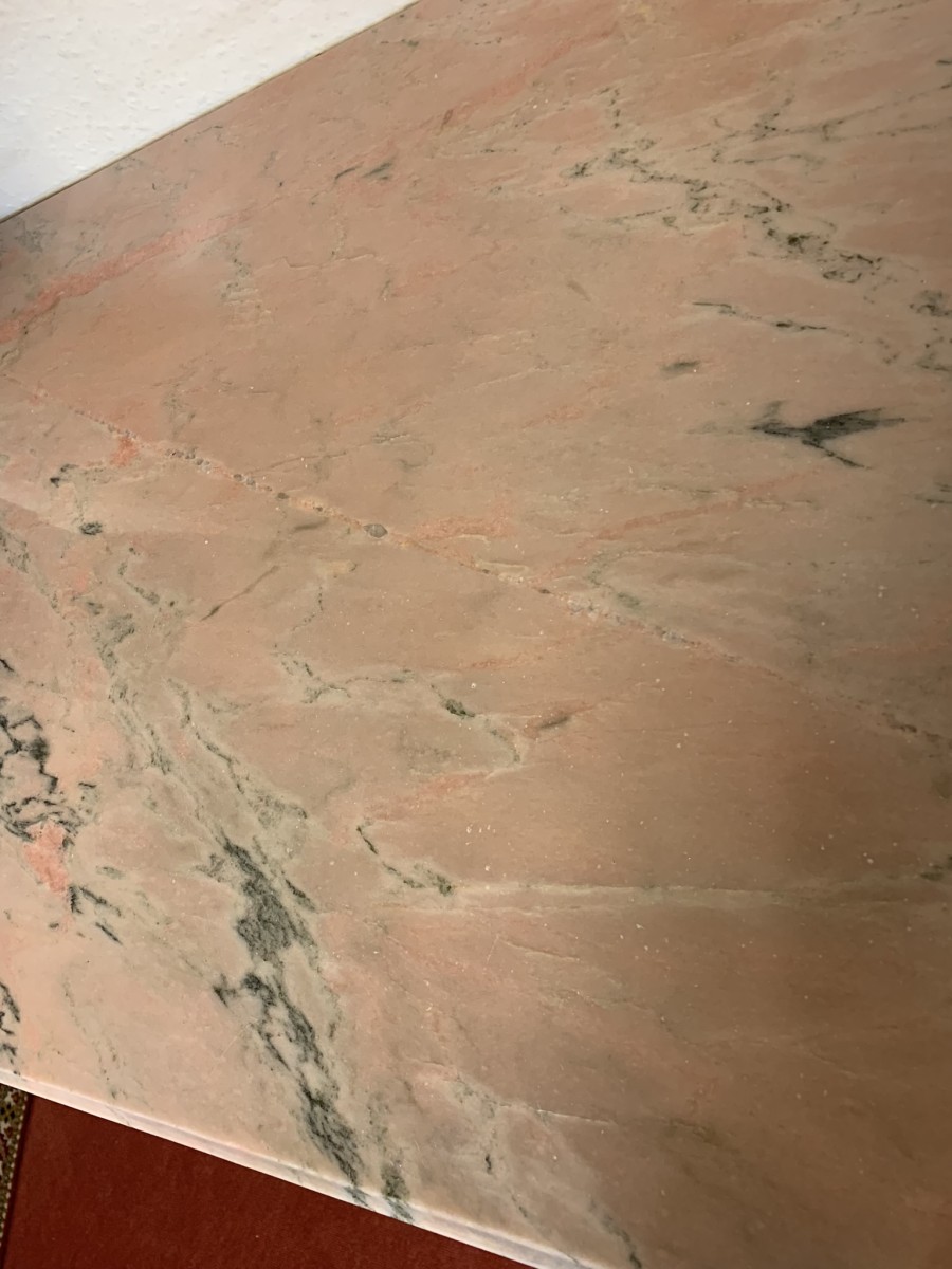 French Shaped Marquetry Inlaid Walnut & Ormolu Marble Top Credenza/sideboard - Image 24