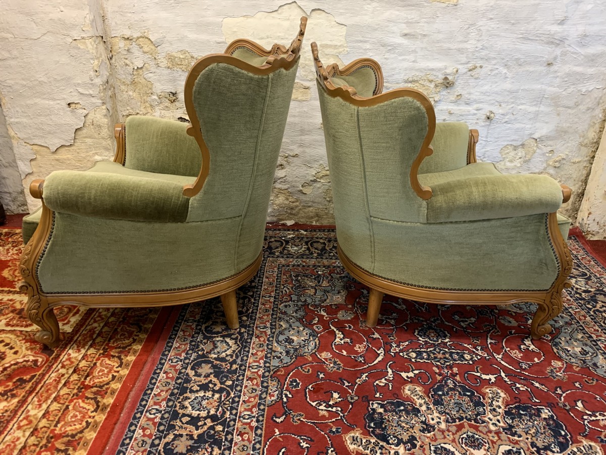 Fabulous Outstanding Quality French Carved Oak Sofa & Two Armchairs - Image 15