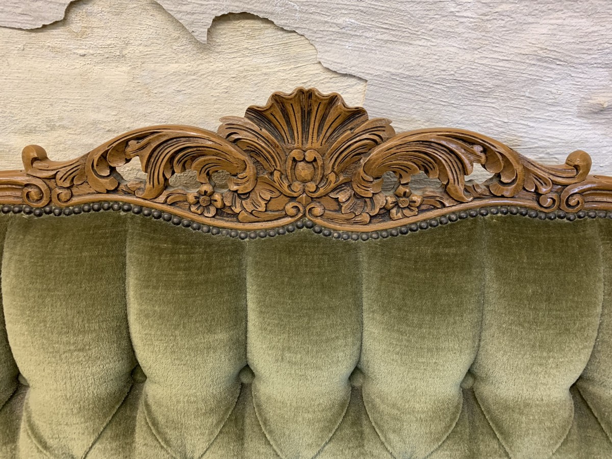 Fabulous Outstanding Quality French Carved Oak Sofa & Two Armchairs - Image 5