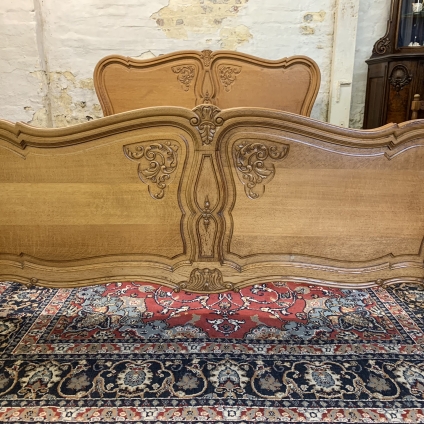 Fantastic Quality French Carved Oak King Size Bed - Now Sold