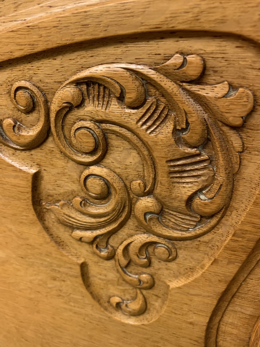 Fantastic Quality French Carved Oak King Size Bed - Now Sold - Image 12