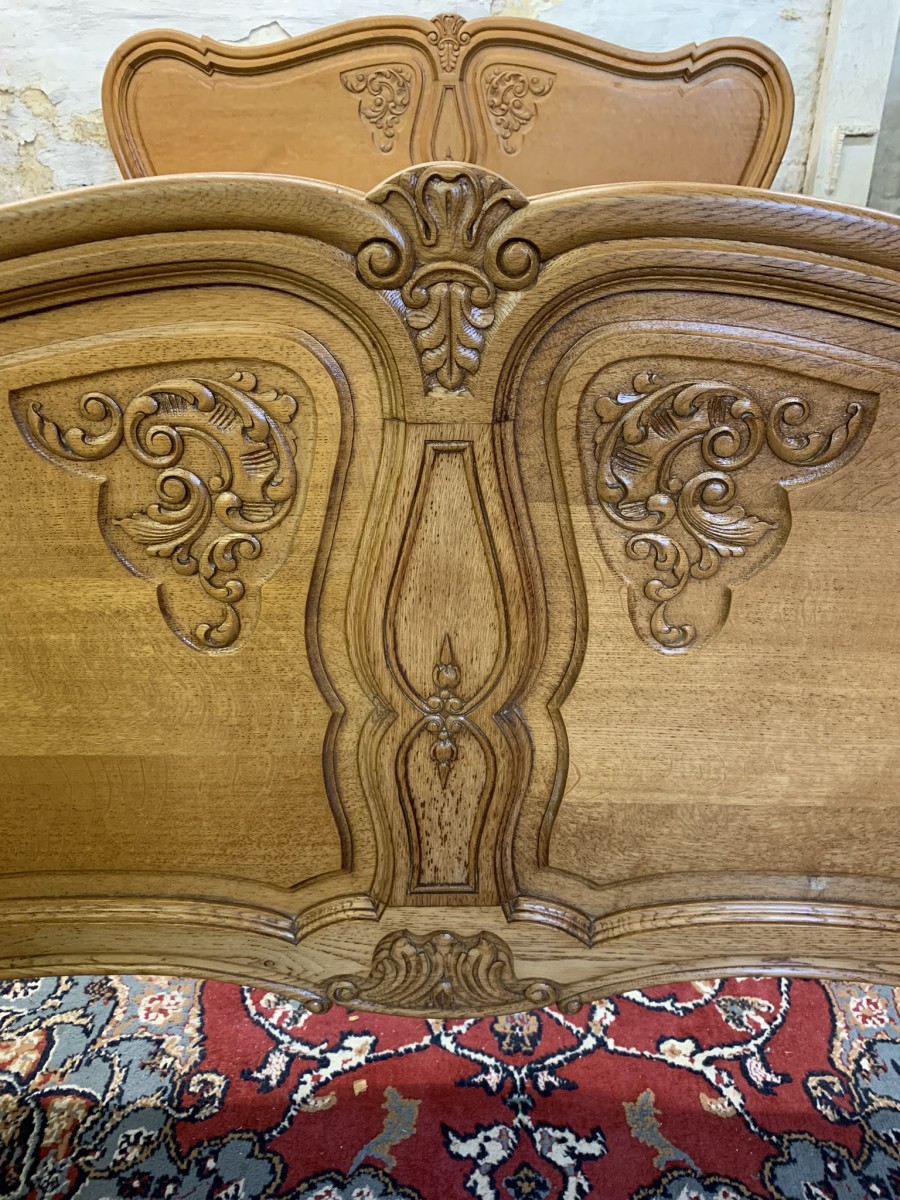 Fantastic Quality French Carved Oak King Size Bed - Now Sold - Image 4