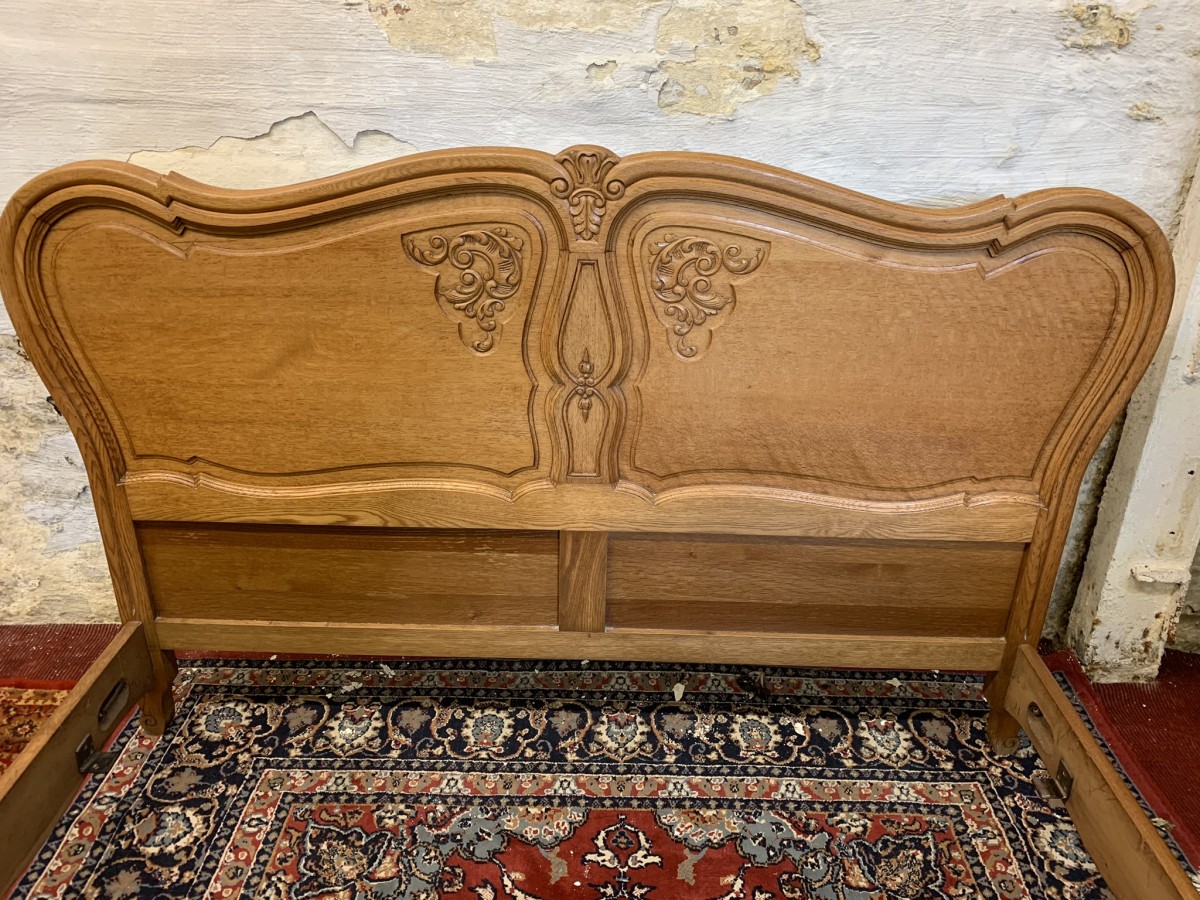 Fantastic Quality French Carved Oak King Size Bed - Now Sold - Image 9