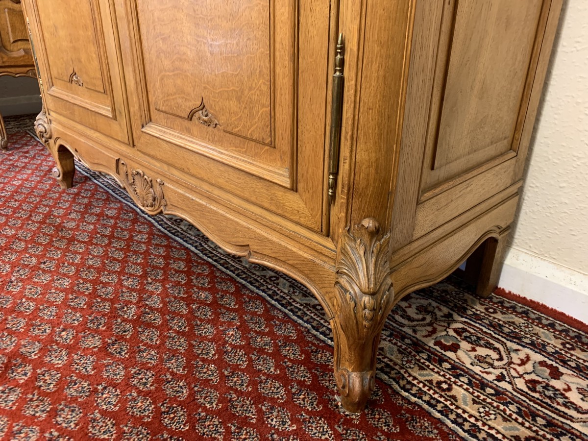 Fabulous Quality French Carved Oak Glazed Cabinet/cupboard Circa 1930 - Image 21