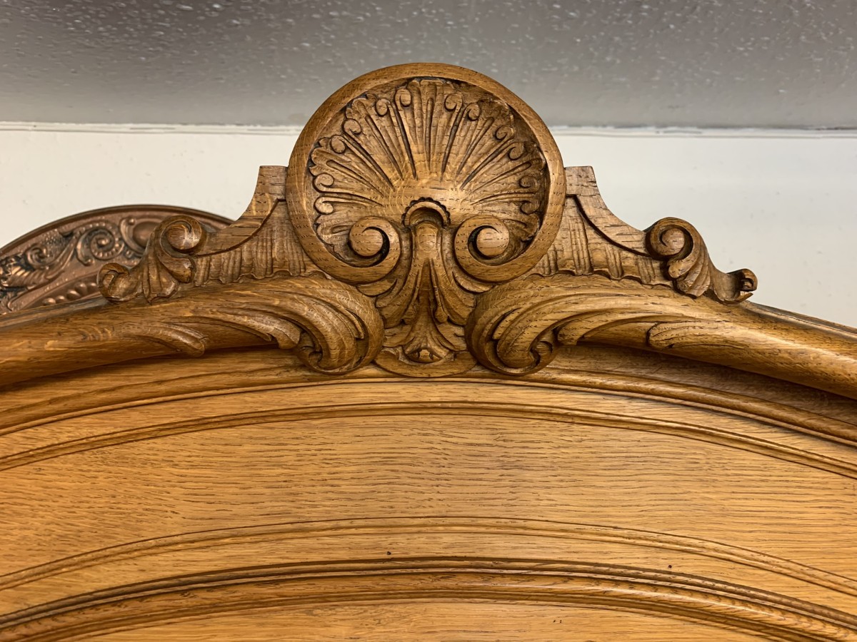 Fabulous Quality French Carved Oak Glazed Cabinet/cupboard Circa 1930 - Image 4